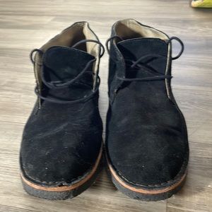 Black Suede Banana Republic Lace Up Desert Chukka Boots Men's Size 10